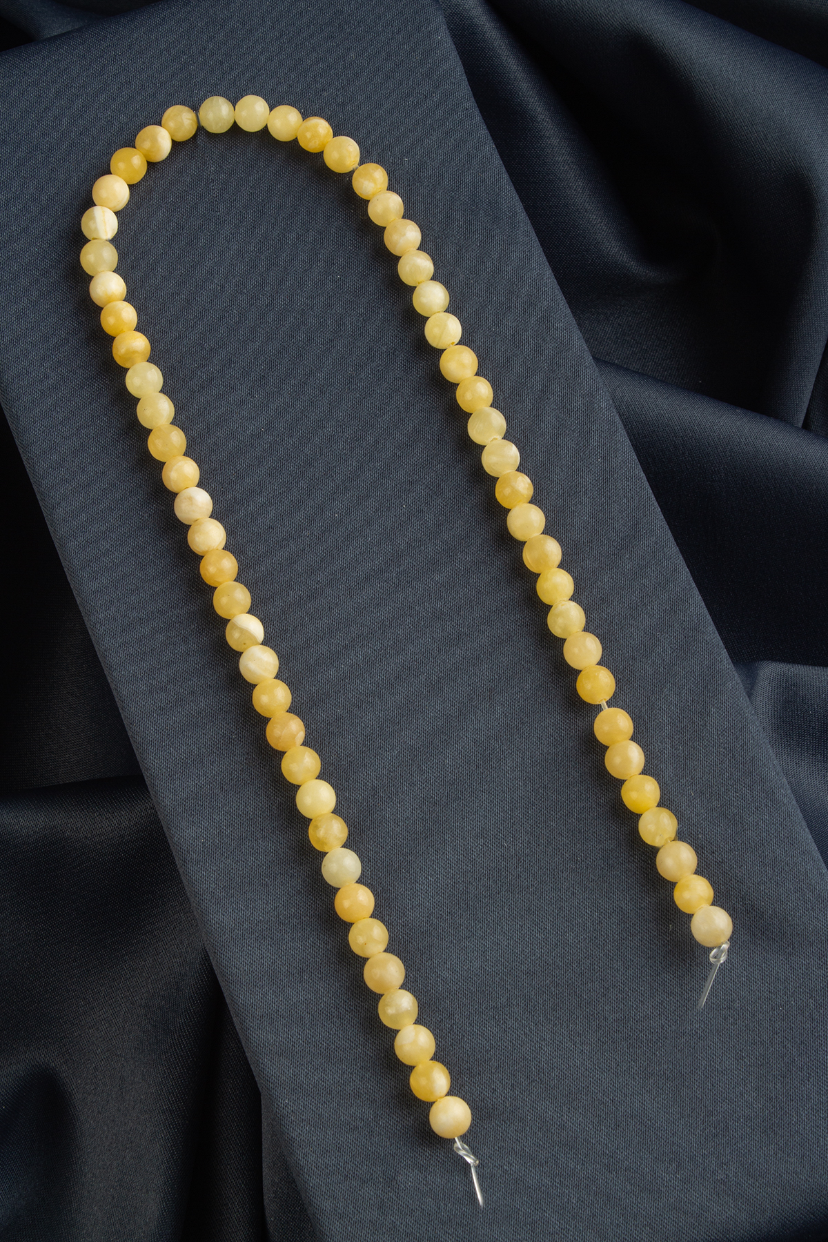 Kalsit Doğal Taş Parlak Küre Kesim 6mm Dizi