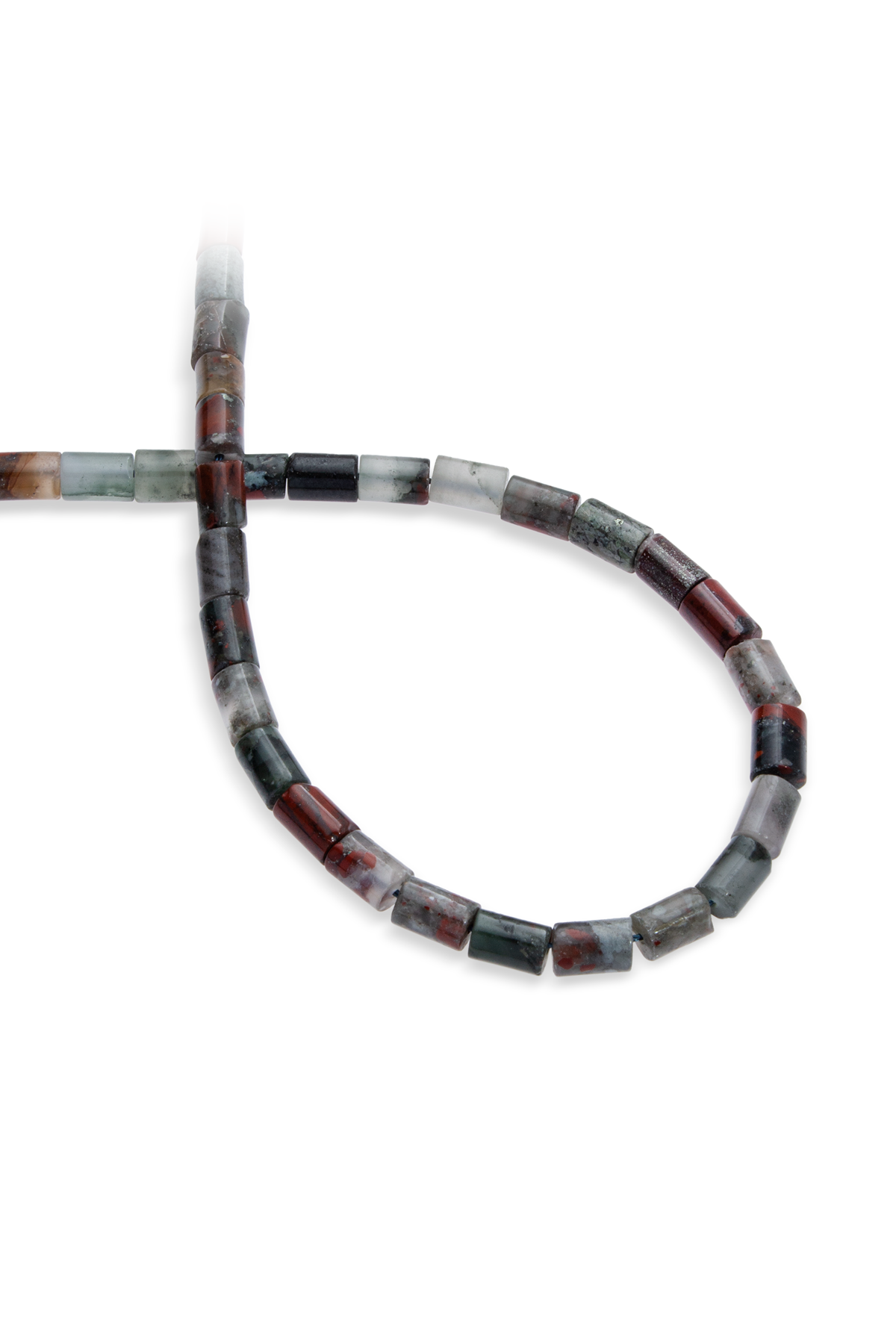 Kan Taşı Doğal Taş Silindir Kesim 5x8mm Dizi