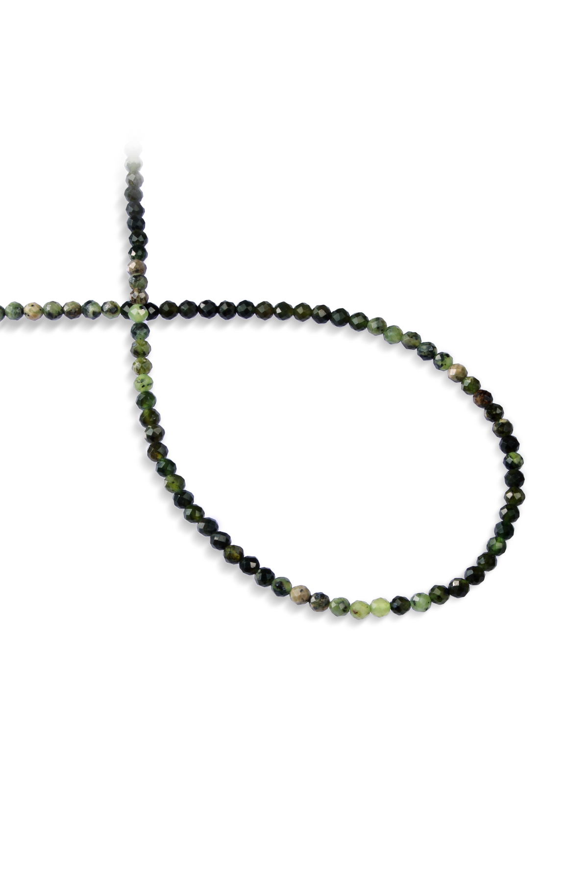 Kanada Yeşim Doğal Taş Faset Küre Kesim 3mm Dizi