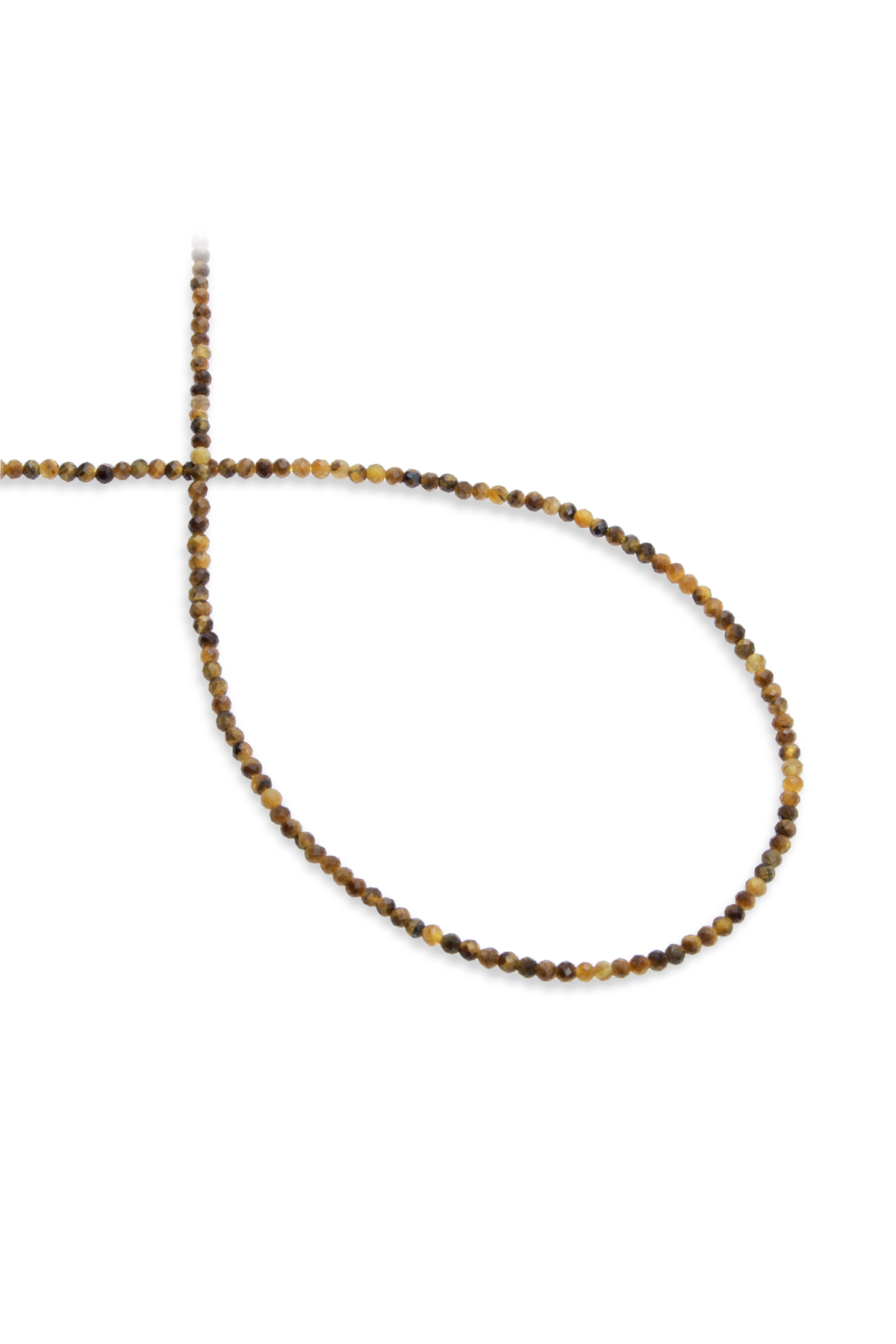 Kaplan Gözü Doğal Taş Faset Küre Kesim 2mm Dizi