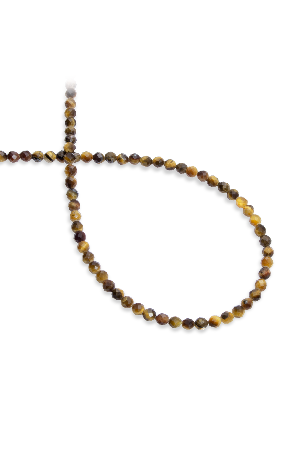 Kaplan Gözü Doğal Taş Faset Küre Kesim 4mm Dizi