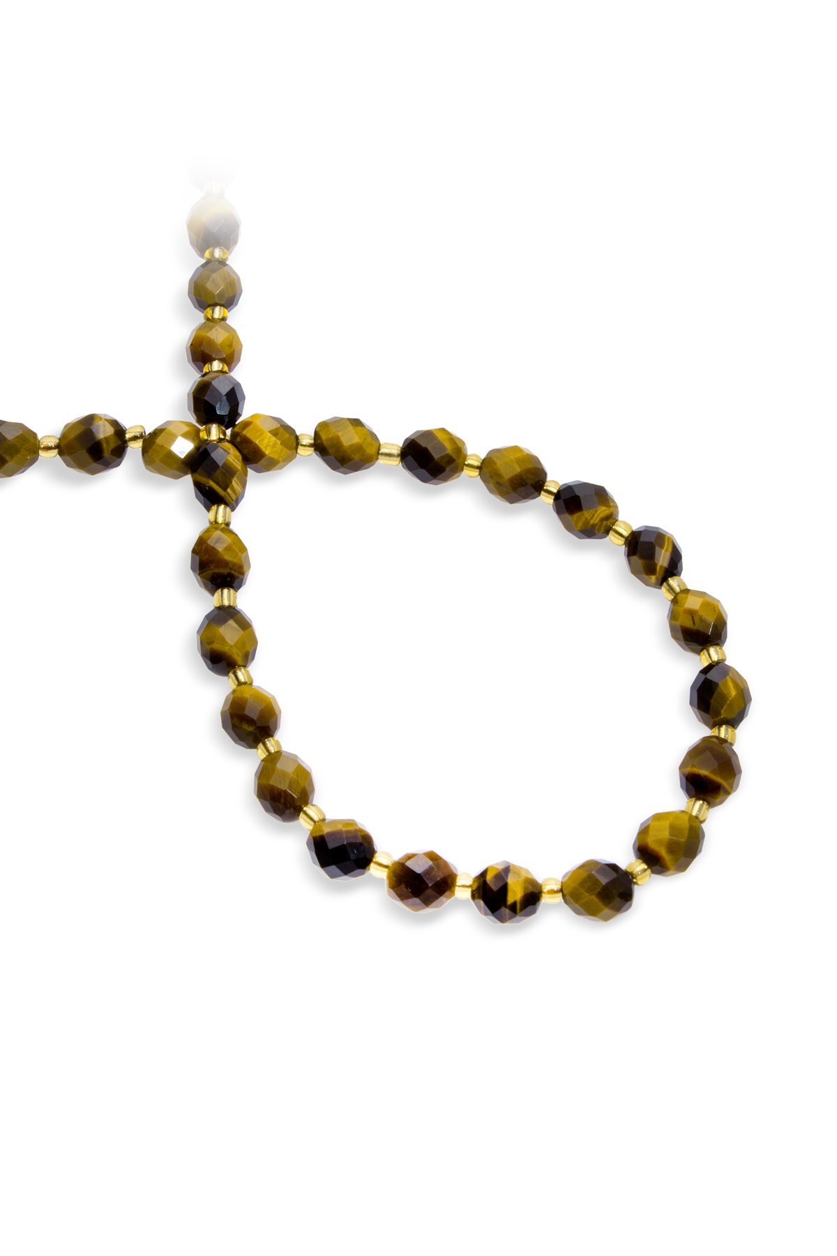 Kaplan Gözü Taşı Özel Faset Kesim 8x6mm Dizi [AA]