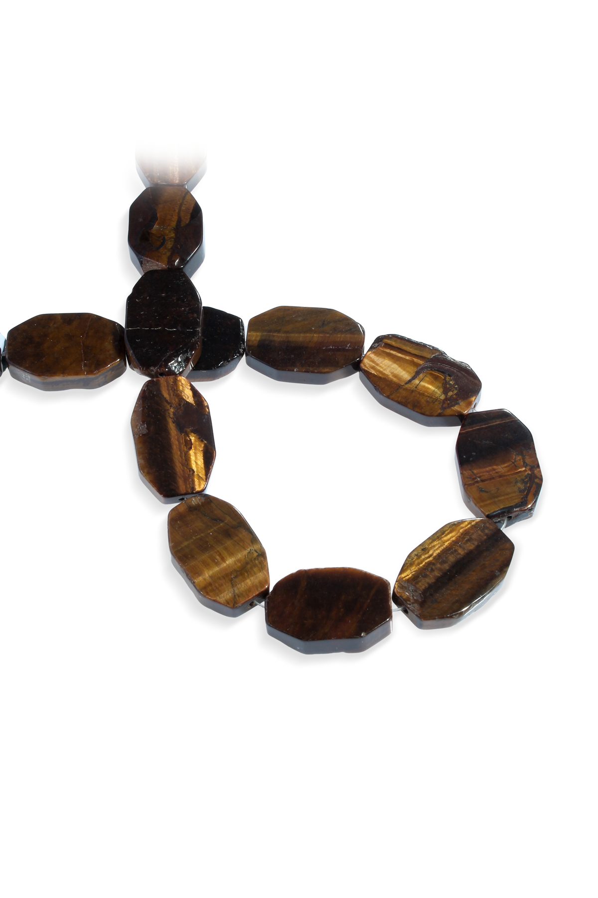 Kaplan Gözü Doğal Taş Parlak Köşeli Dikdörtgen Kesim 19x29mm Dizi