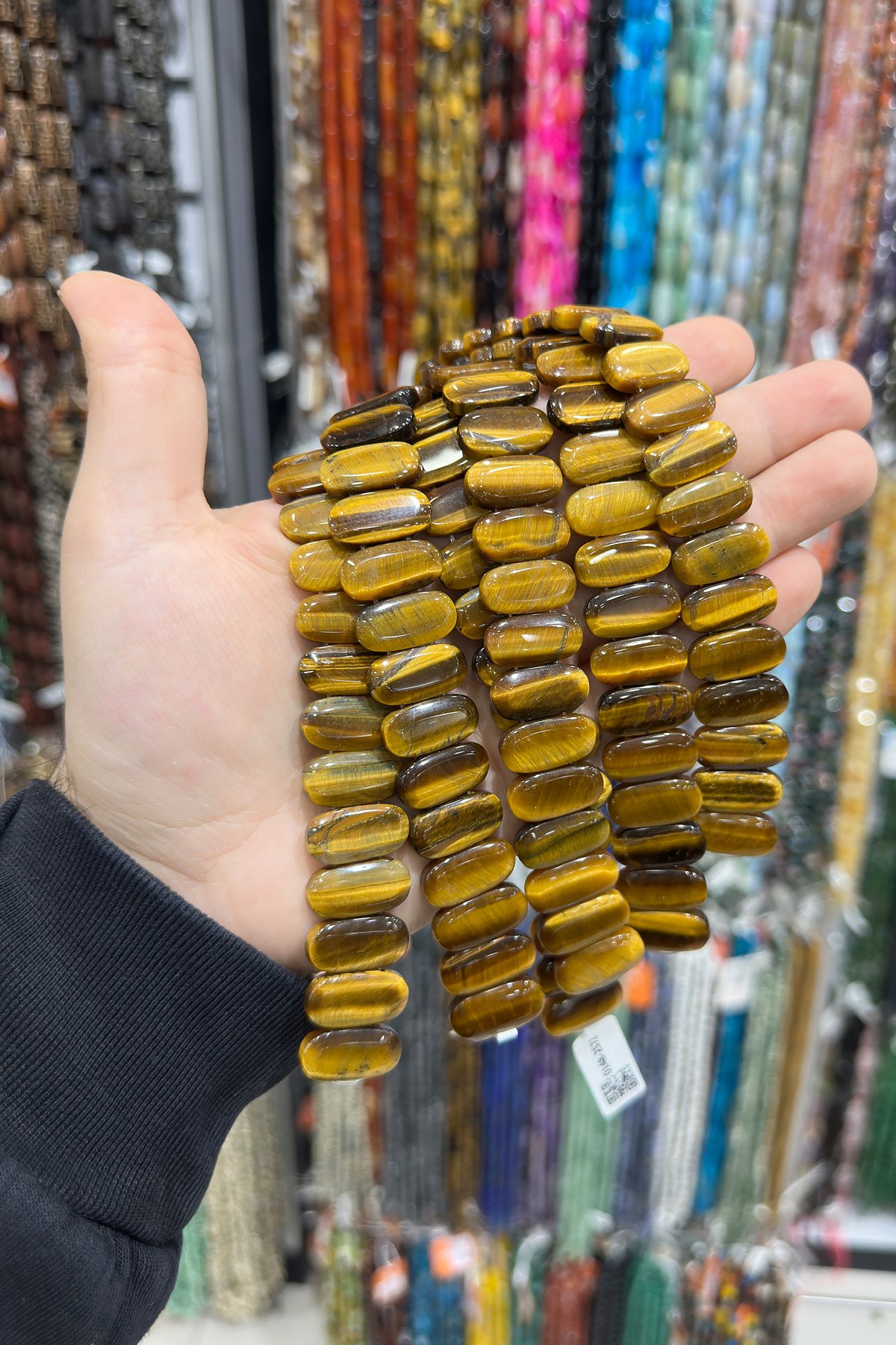 Kaplangözü Taşı Oval Kesim Çift Delikli 10x20mm Dizi