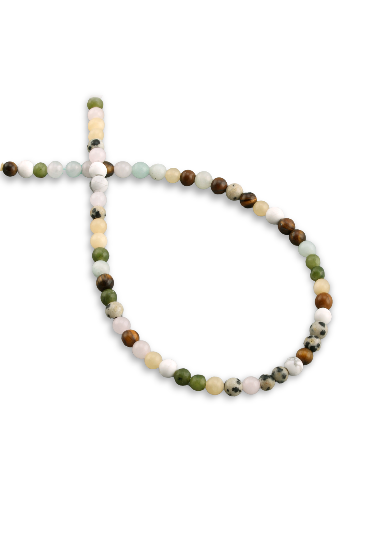 Karışık Doğal Taş Küre Kesim 4mm Dizi