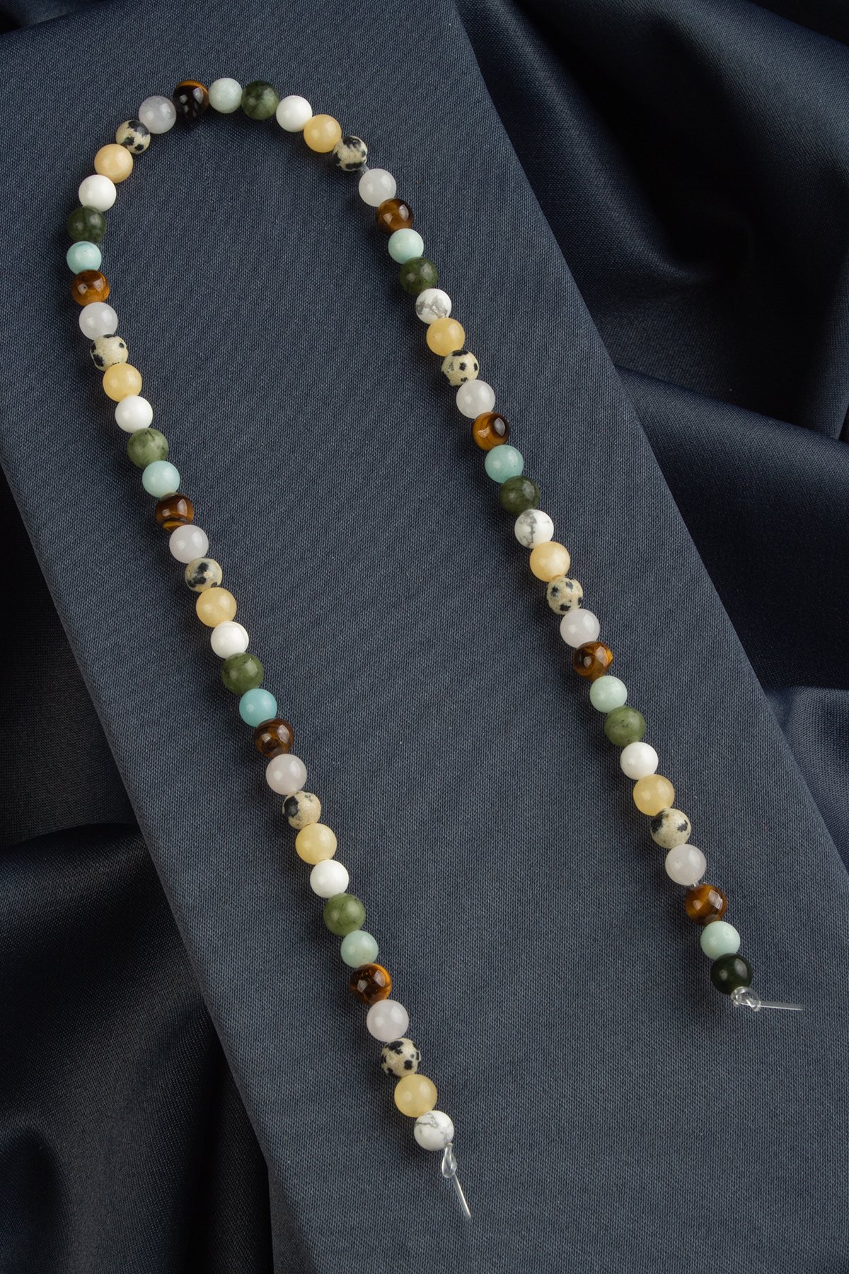 Karışık Doğal Taş Küre Kesim 6mm Dizi