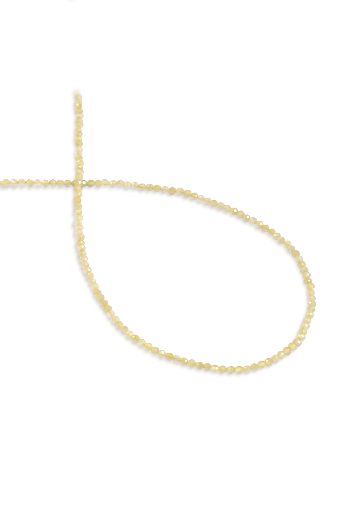 Kedi Gözü Doğal Taş Sarı Faset Kesim 2mm Dizi