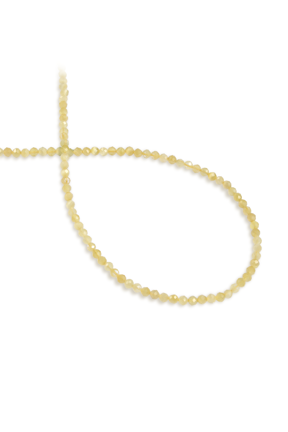 Kedi Gözü Doğal Taş Sarı Faset Kesim 3mm Dizi