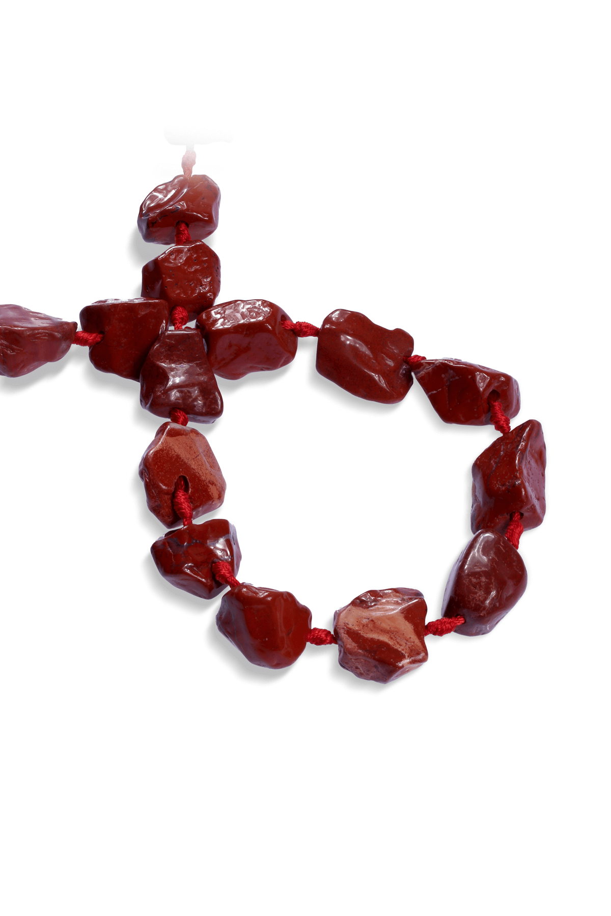 Kırmızı Jasper Doğal Taş Parlak Ham Kütle Kesim 15x25mm Dizi