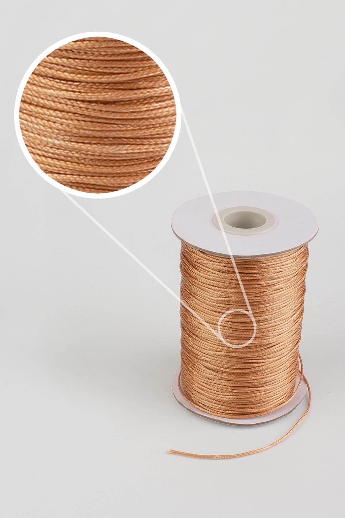 Kore İpi Koyu Bej 1mm