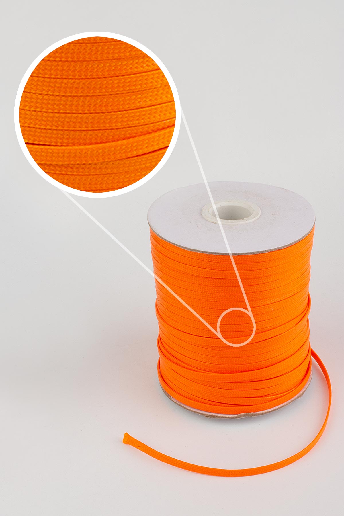 Kore İpi Turuncu Yassı Kesim 4x2mm 80m