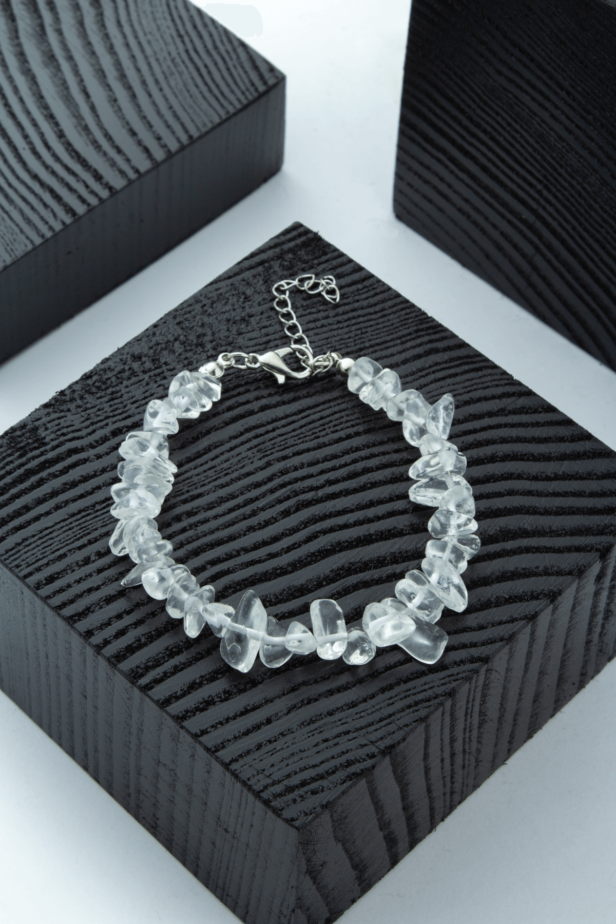 Kristal Kuvars Doğal Kırık Taş Bileklik