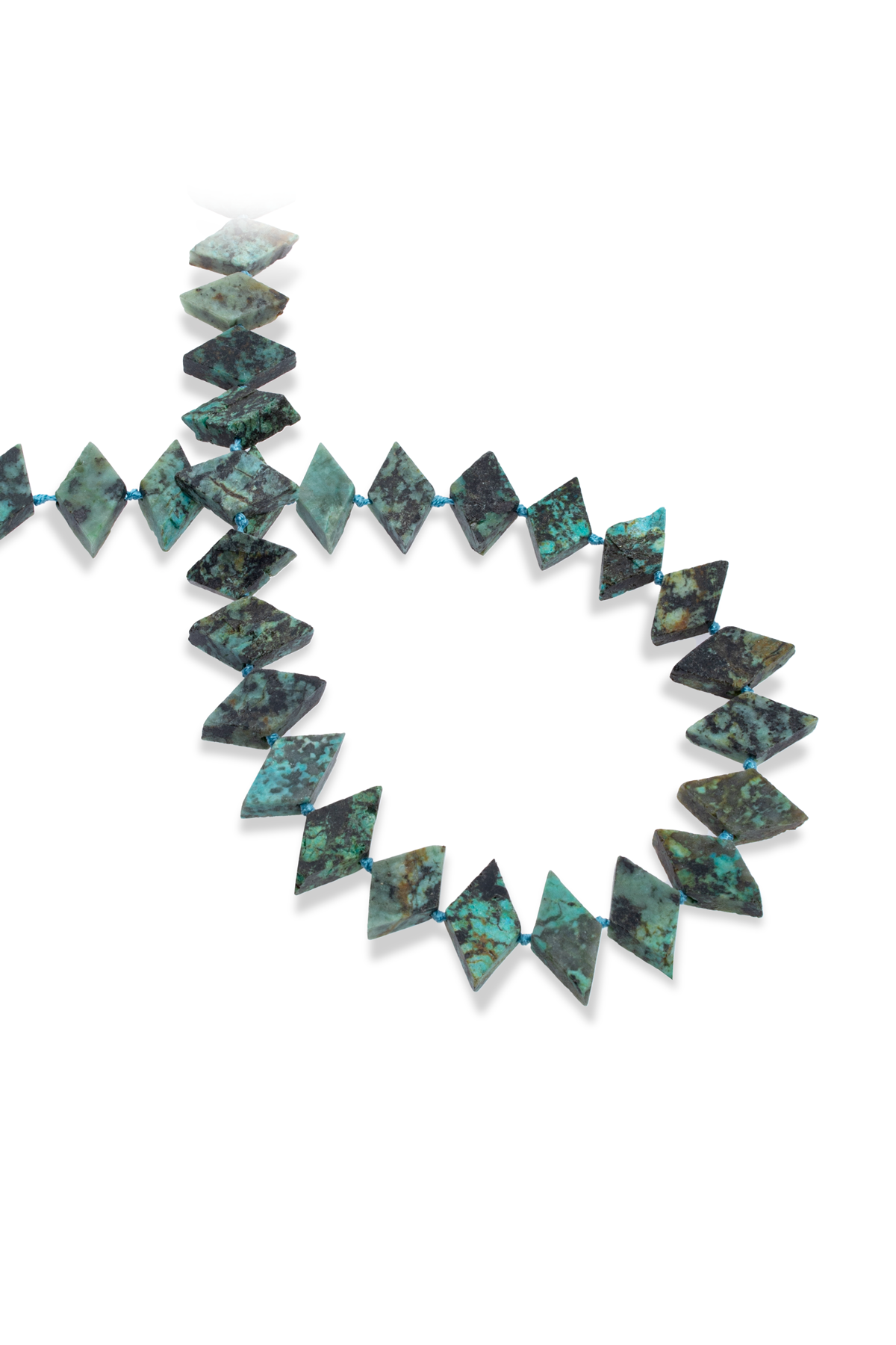 Krizokol Doğal Taş Dörtgen Kesim 11x18mm Dizi