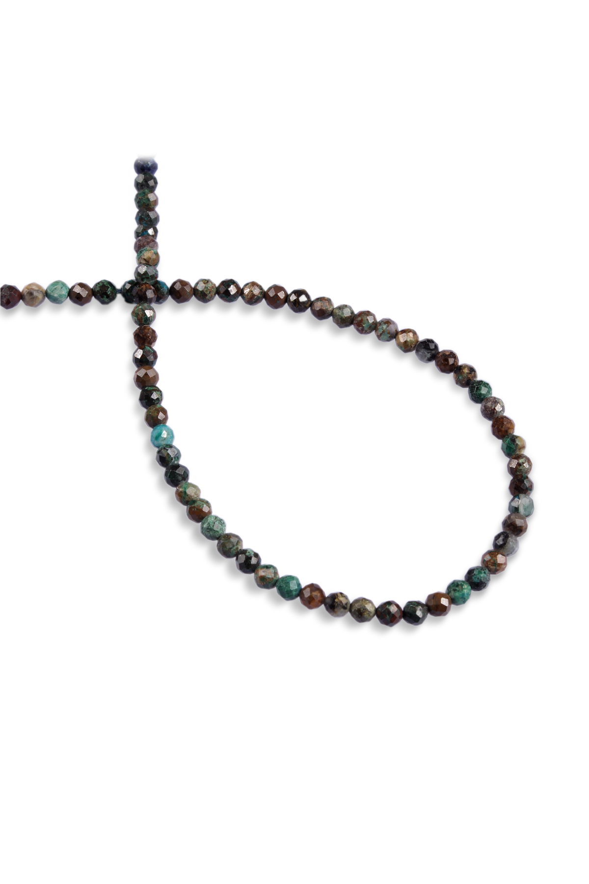 Krizokol Doğal Taş Faset Küre Kesim 4mm Dizi