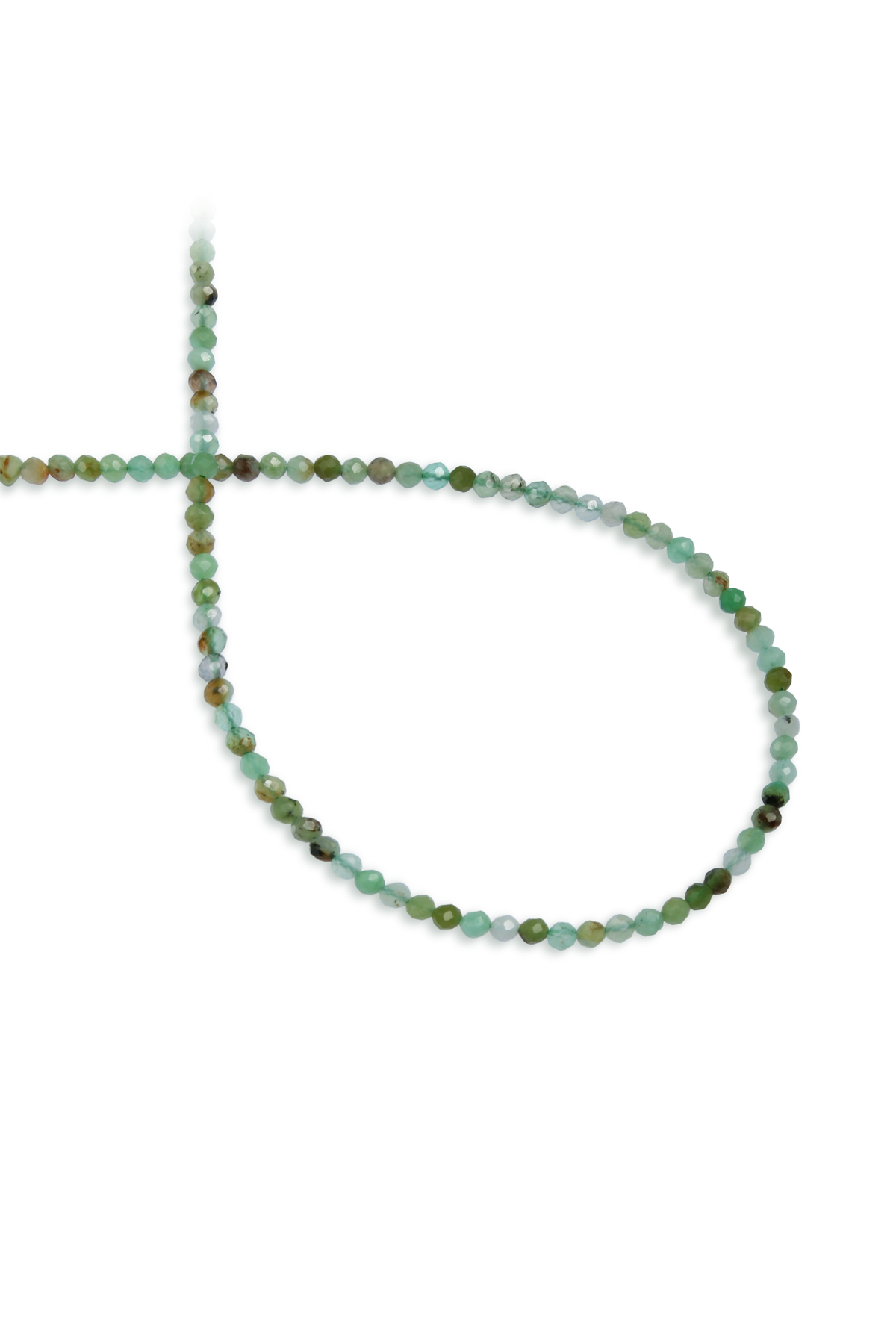 Krizopras Doğal Taş Faset Küre Kesim 3mm Dizi