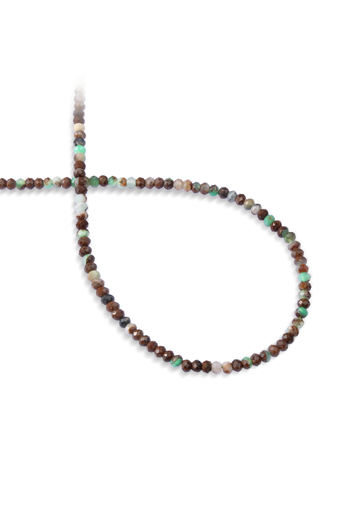 Krizopras Doğal Taş Rondela Kesim 2x3mm Dizi