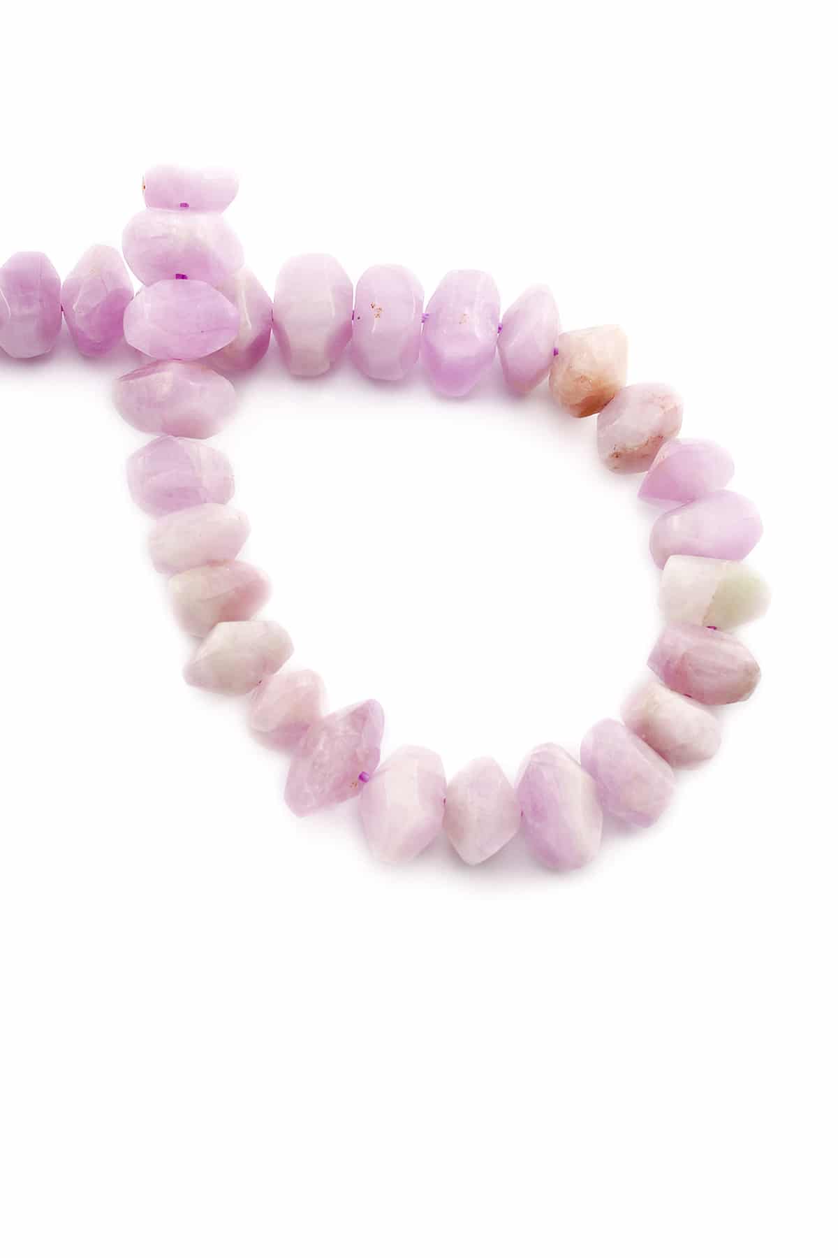 Kunzit Taşı Parlak Rondela Kesim 10x7mm Dizi [AA]