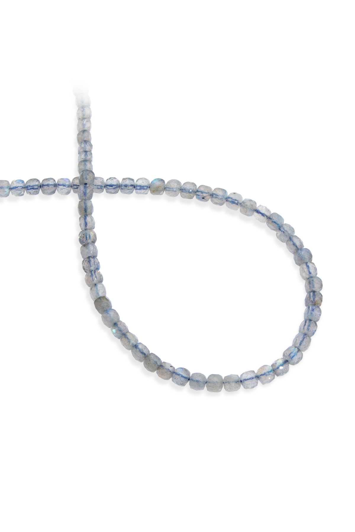 Labradorit Doğal Taş Küp Kesim 4x4mm Dizi