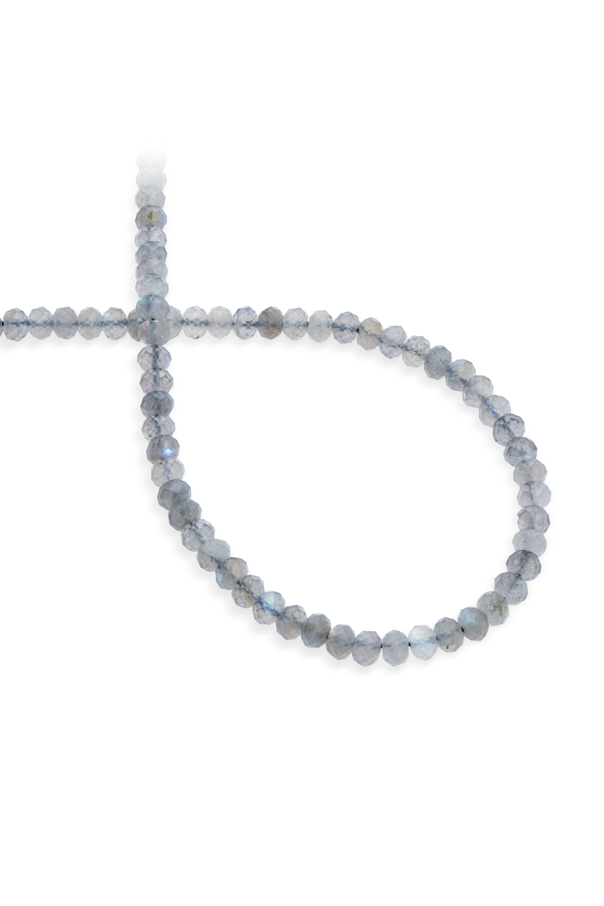 Labradorit Doğal Taş Rondela Kesim 6x4mm Dizi