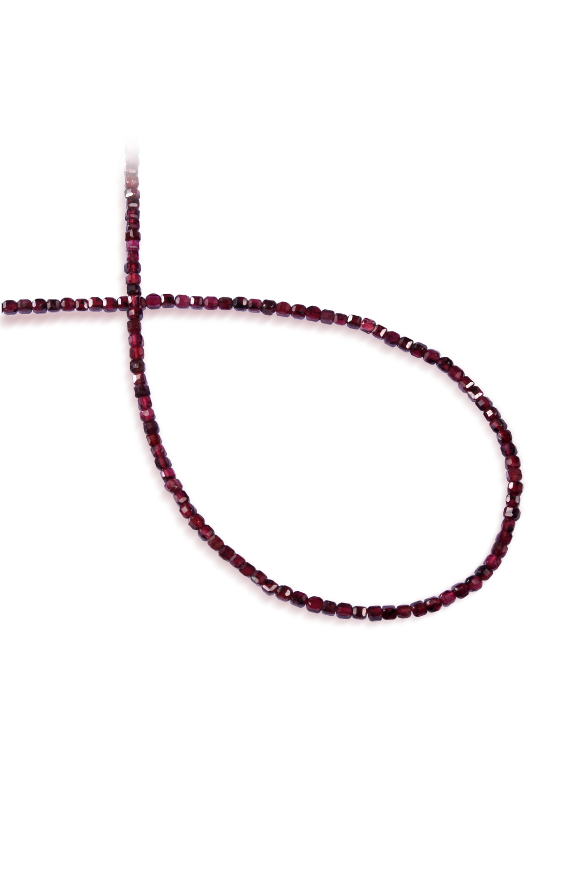 Garnet Doğal Taş Faset Küp Kesim 2.5mm Dizi