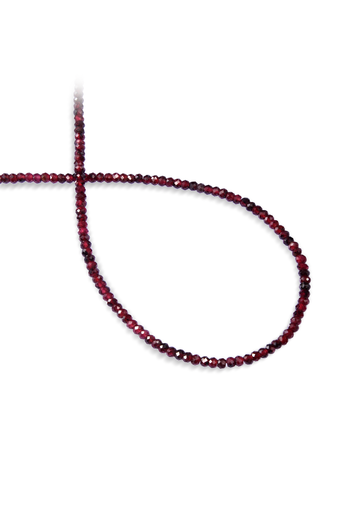 Garnet Doğal Taş Rondela Kesim 2x3mm Dizi