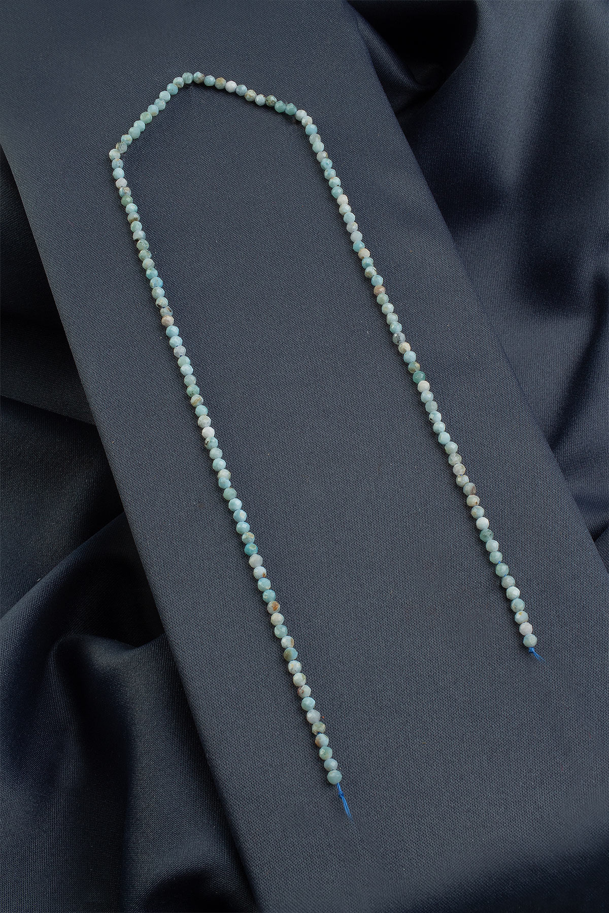 Larimar Doğal Taş Faset Kesim 3mm Dizi