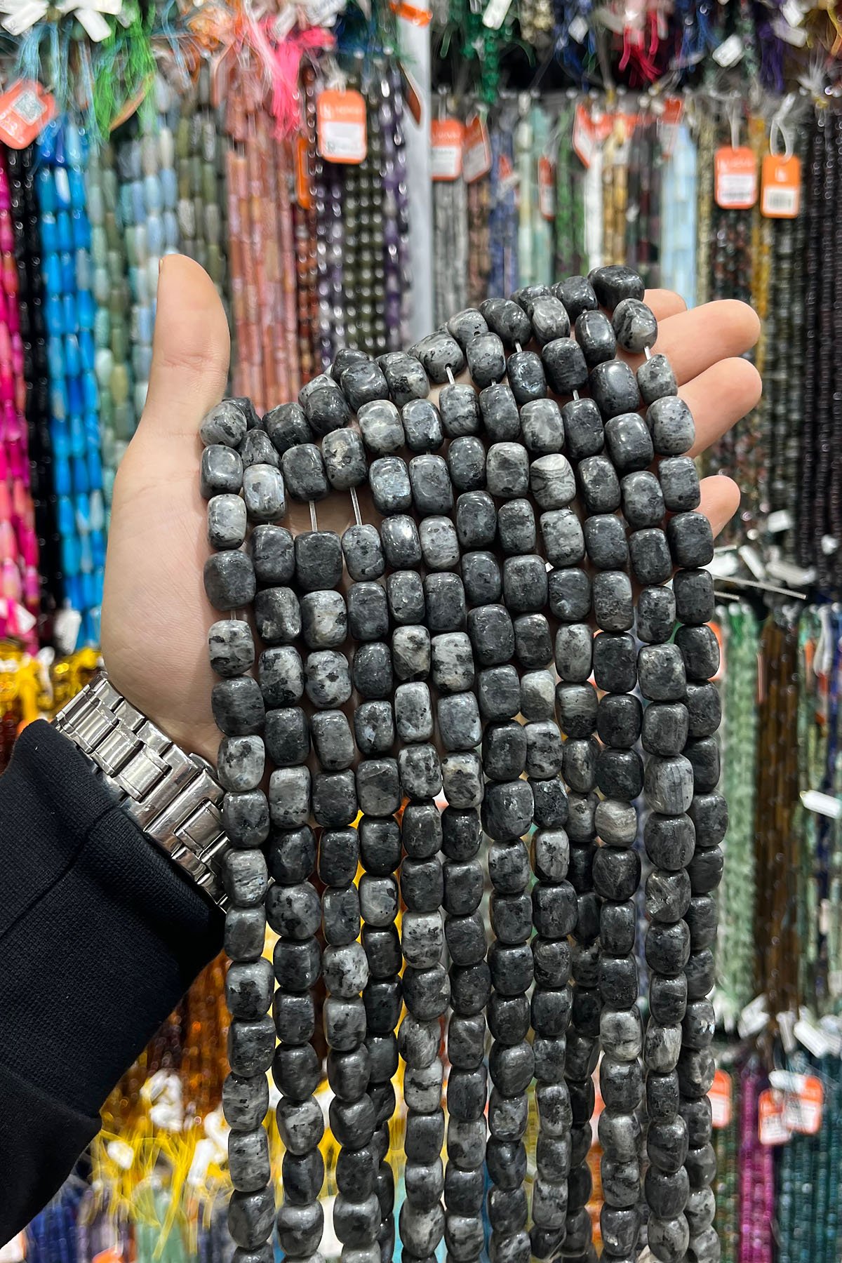 Larvakit Doğal Taş Dikdörtgen Kesim 10X14mm Dizi