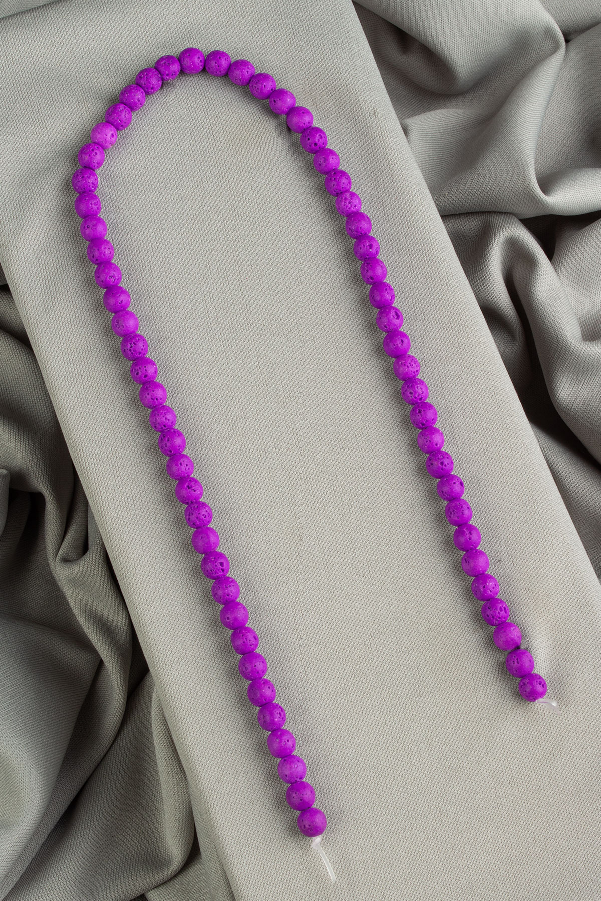 Lav Taşı Doğal Taş Mat Mor Küre Kesim 6mm Dizi [AA]