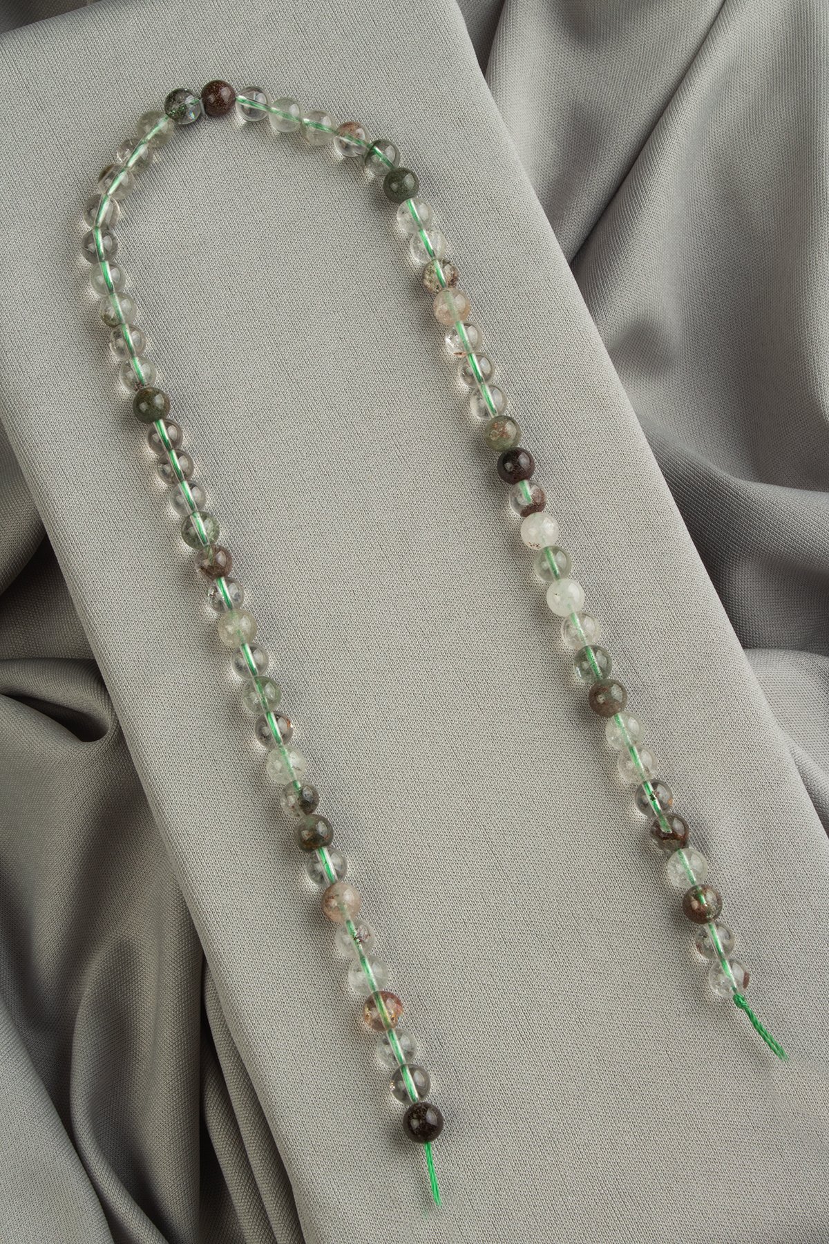 Lodolit Doğal Taş Parlak Küre Kesim 6mm Dizi [AA]