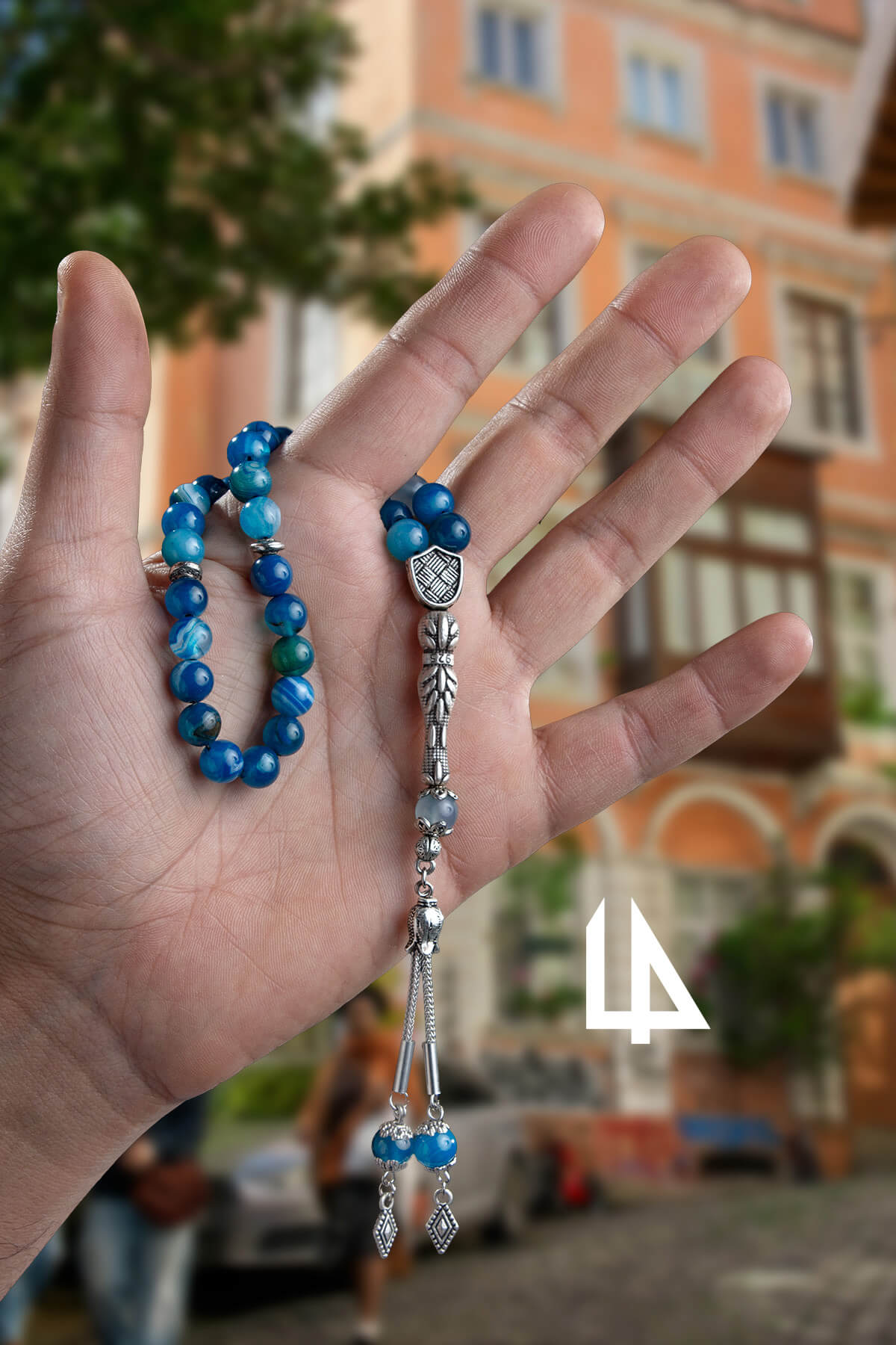 Madagaskar Akik Doğal Taş Küre Kesim 33 lü 8mm Tesbih