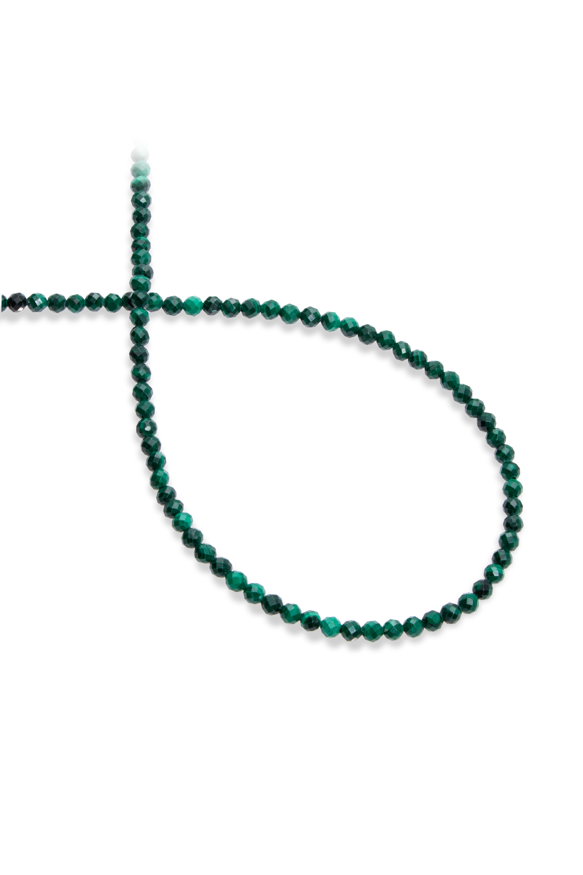 Malakit Doğal Taş Faset Küre Kesim 3mm Dizi