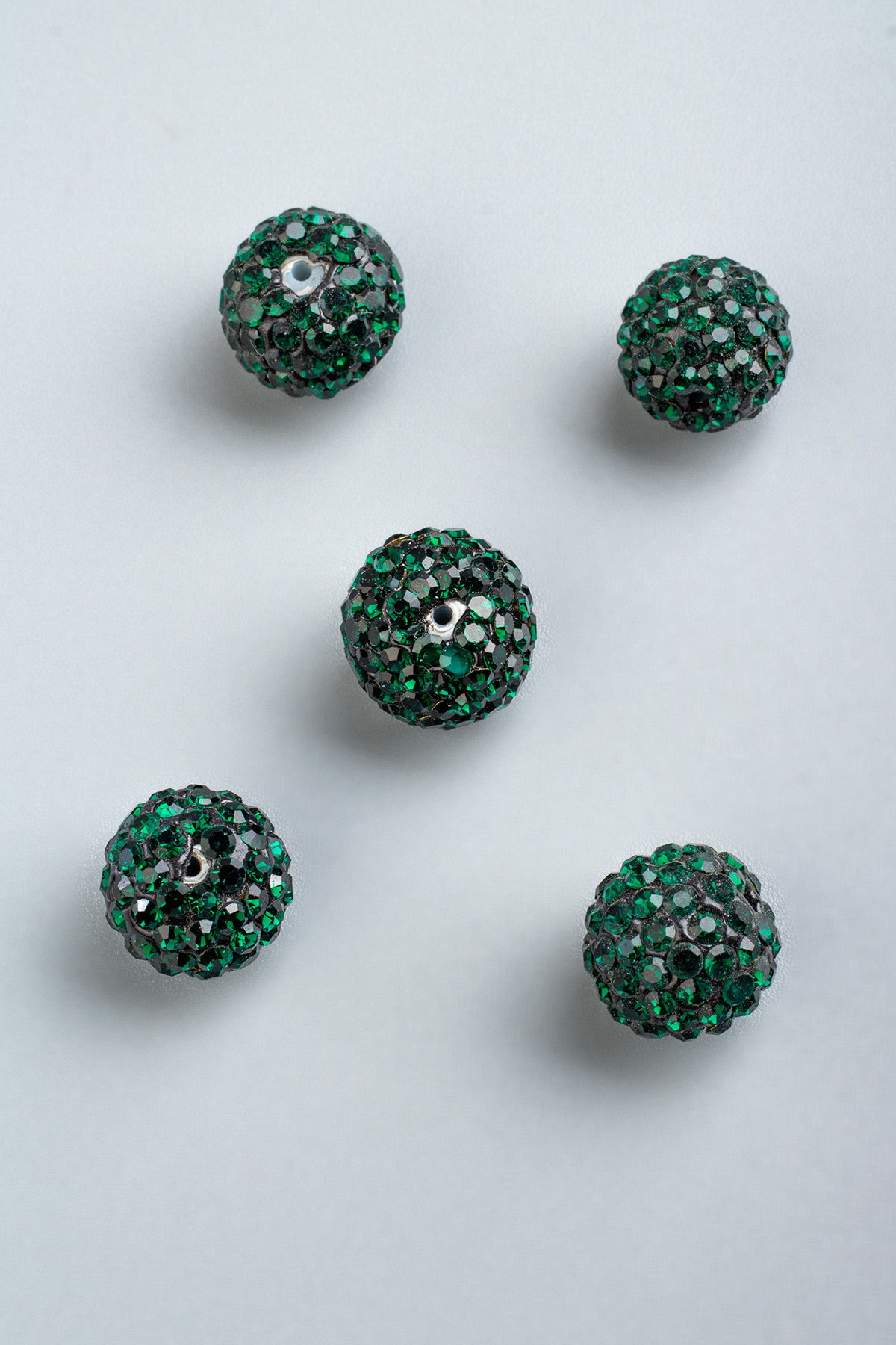 Markazit Yeşil Küre Kesim 10mm Takı Aparatı