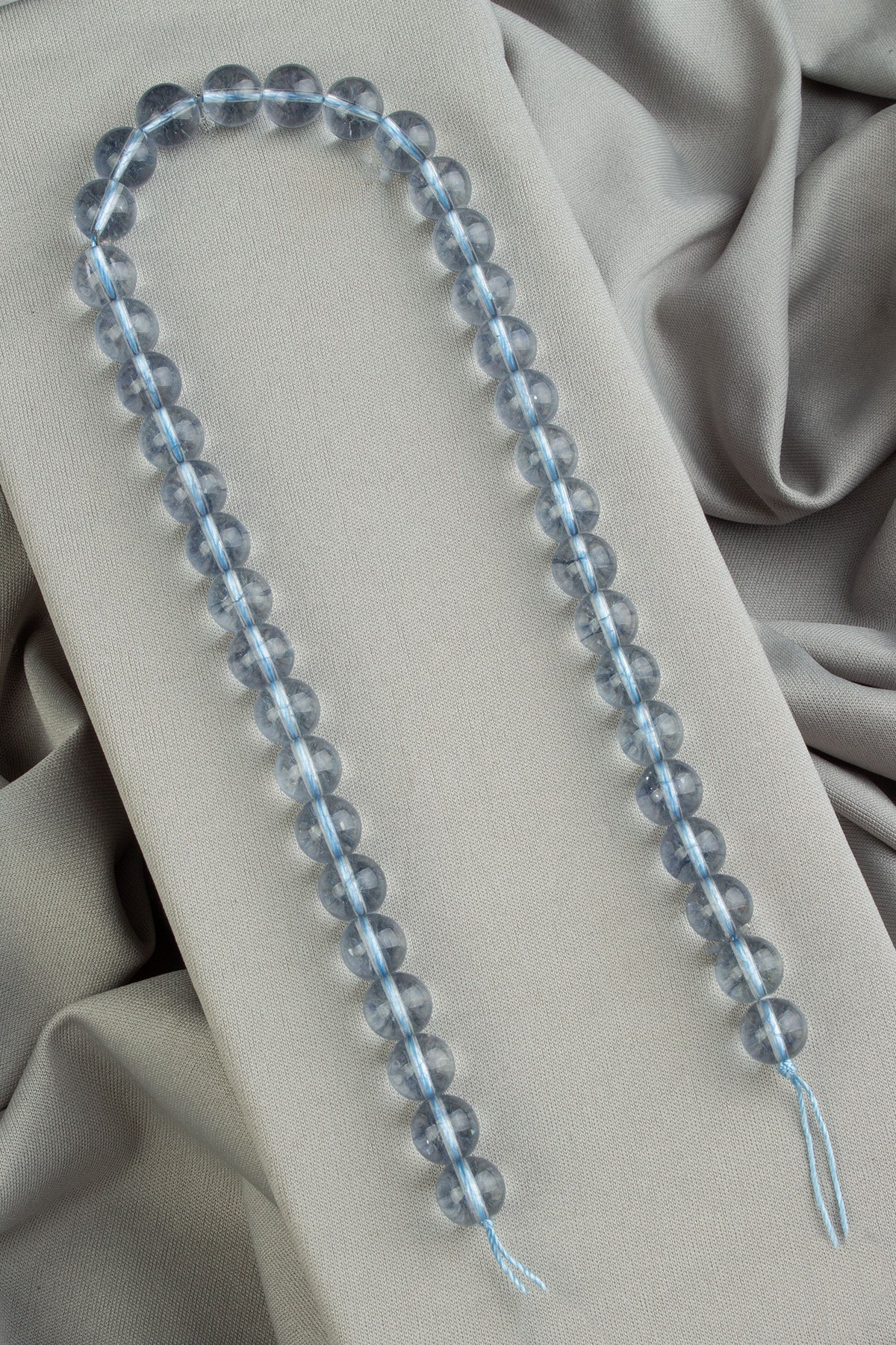 Mavi Topaz Doğal Taş Küre Kesim 10mm Dizi