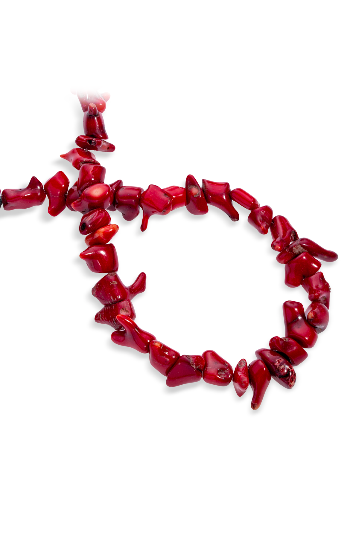 Mercan Doğal Taş Parlak Kırmızı Amorf Kesim Dizi