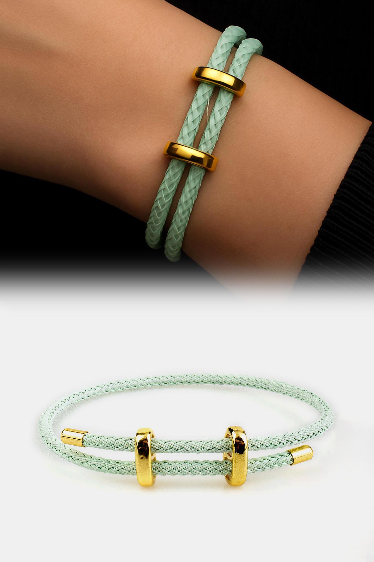 Mıknatıslı Açık Yeşil Bileklik