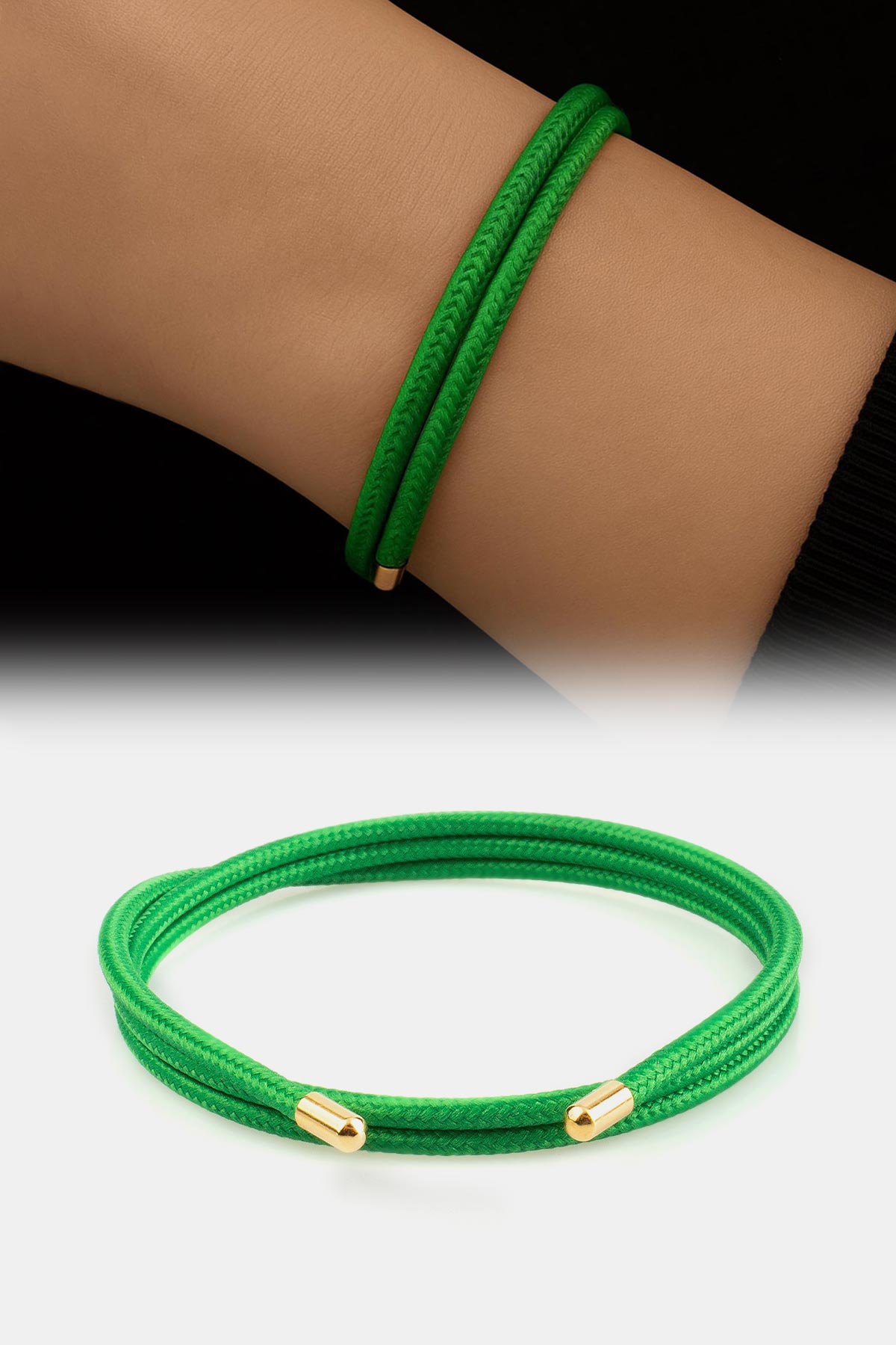 Mıknatıslı Koyu Yeşil Bileklik