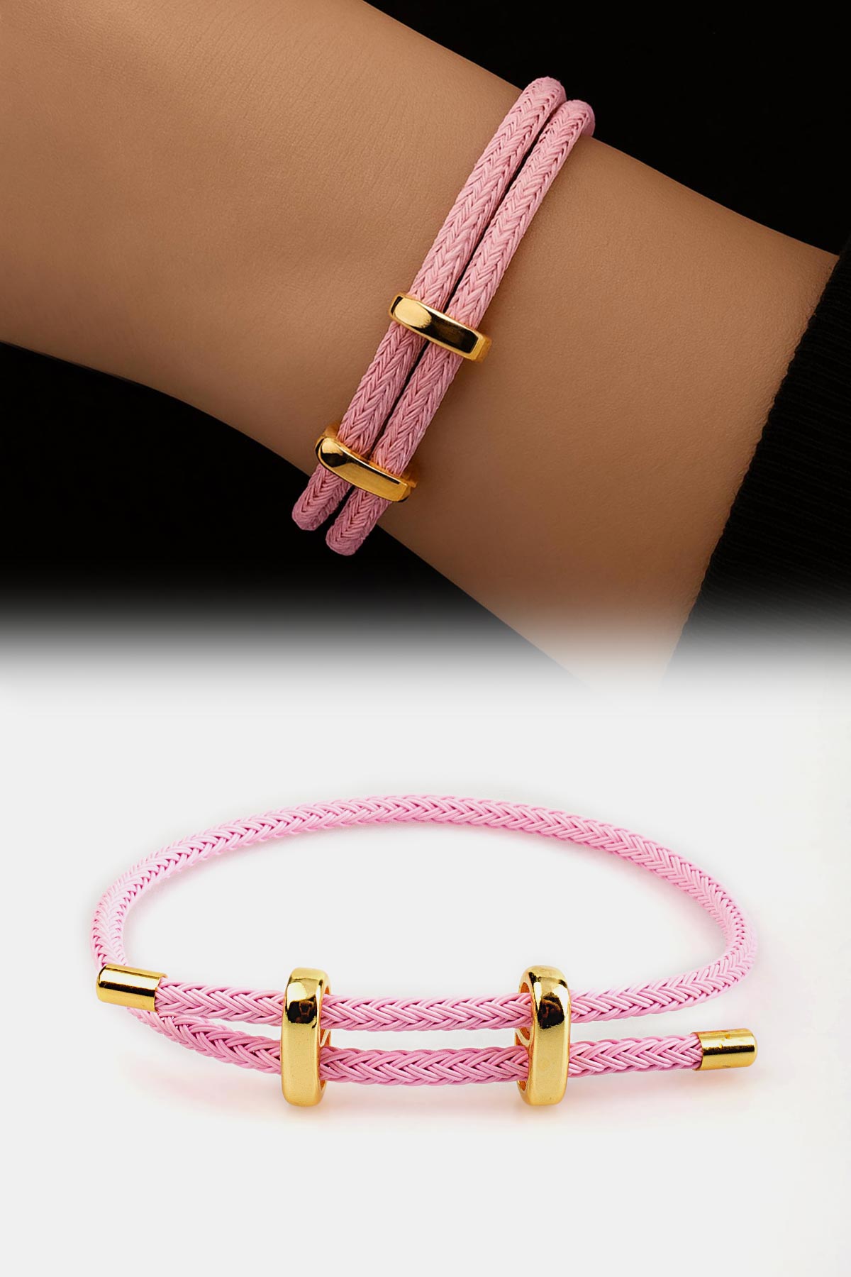 Mıknatıslı Pembe Bileklik