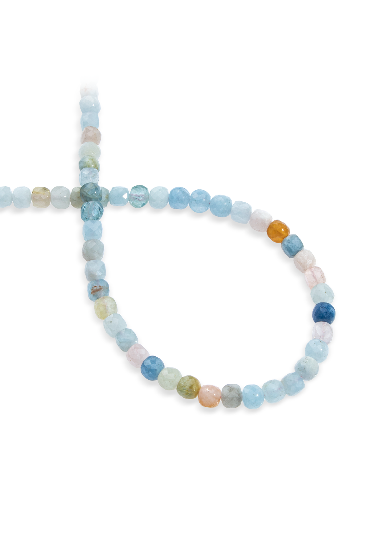 Morganit Doğal Taş Küp Faset Kesim 6mm Dizi AA