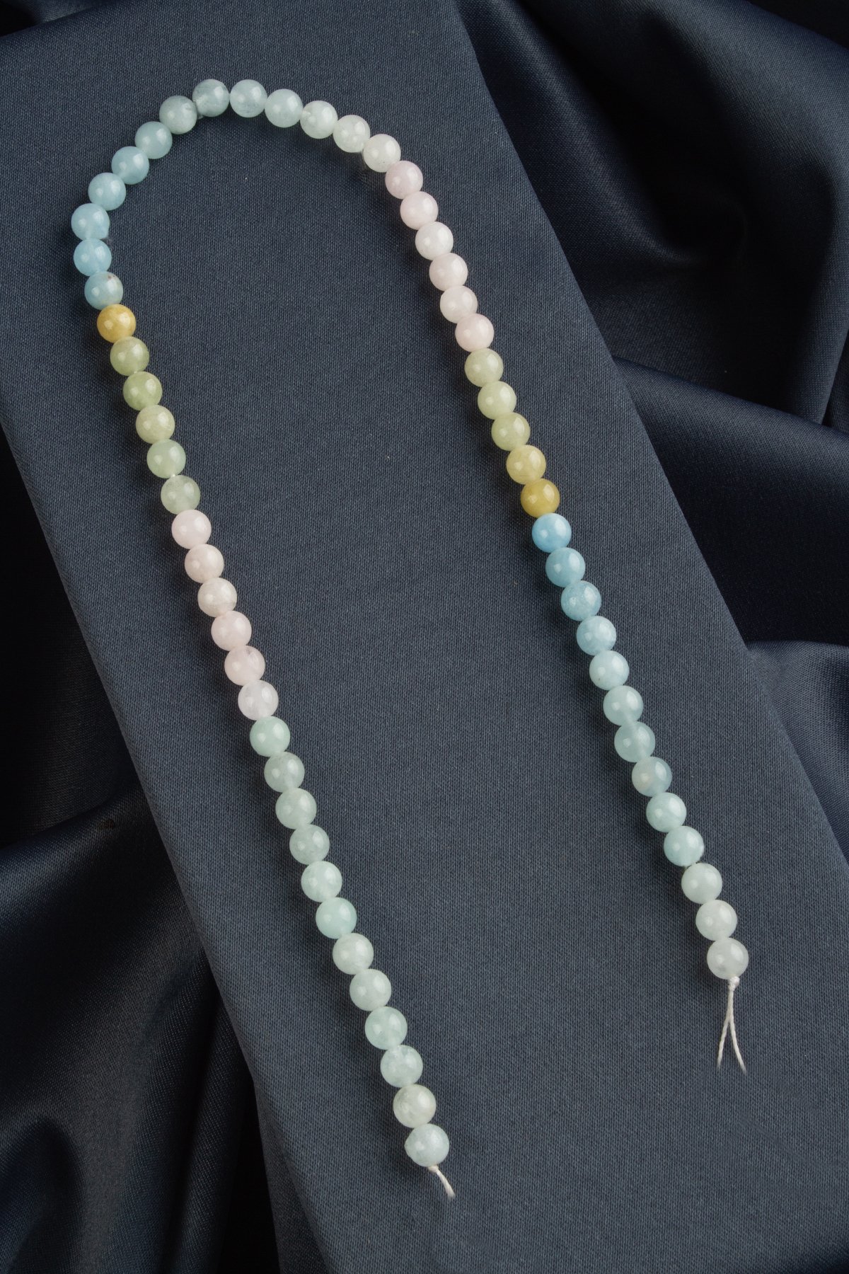 Morganit Doğal Taş Parlak Küre Kesim 6mm Dizi [AA]