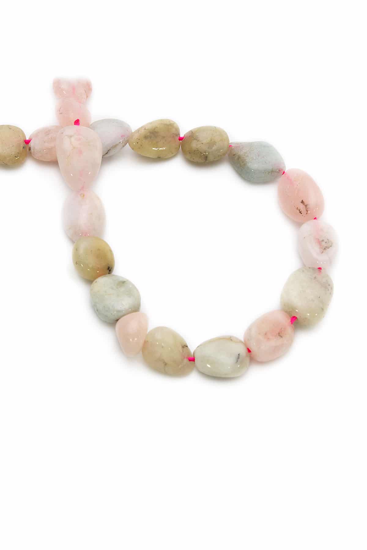 Purpleganite Natural Stone Tumbler Cut 8X11mm String Of Beads