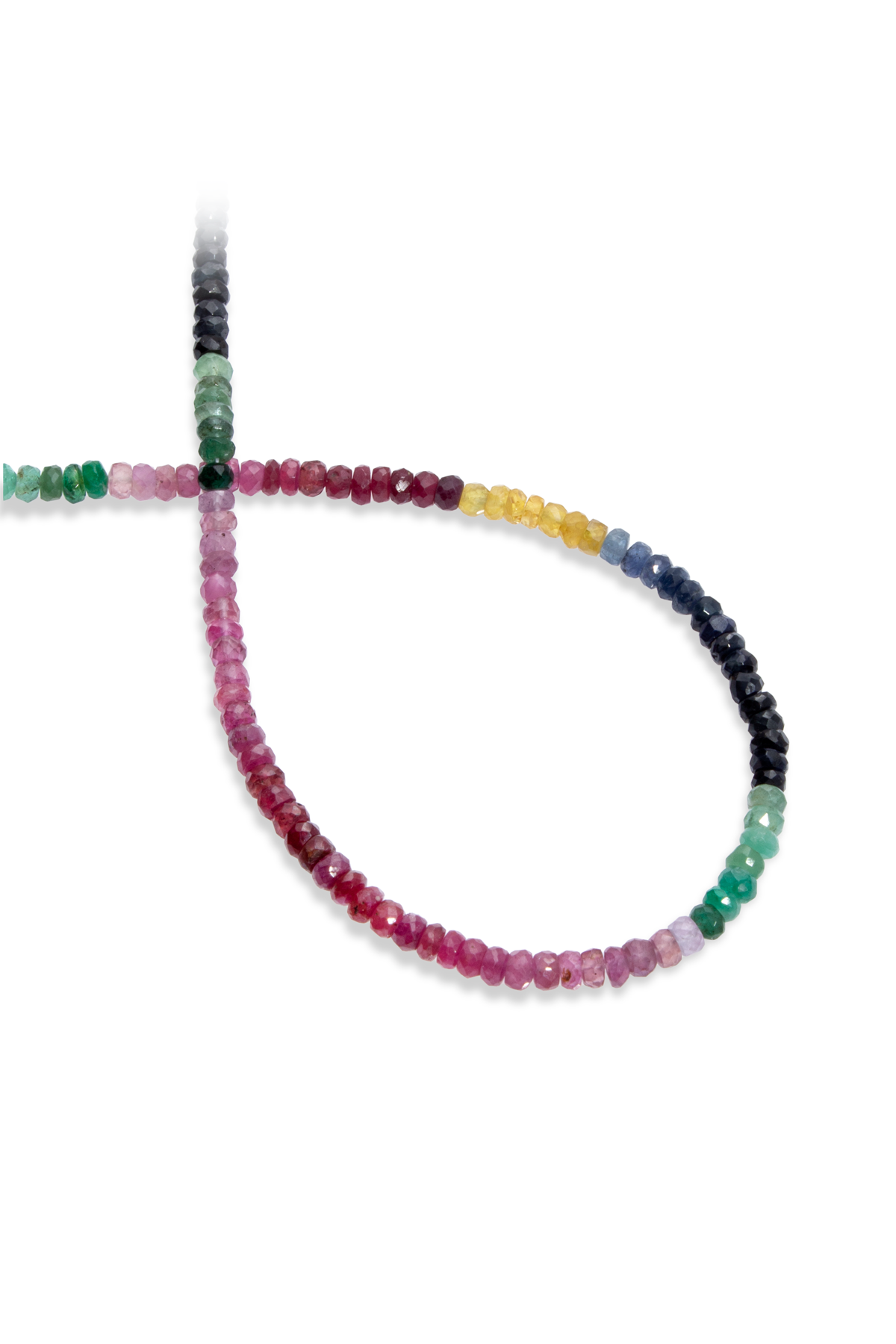 Multi Color Safir Doğal Taş Rondela Kesim 4x4mm Dizi