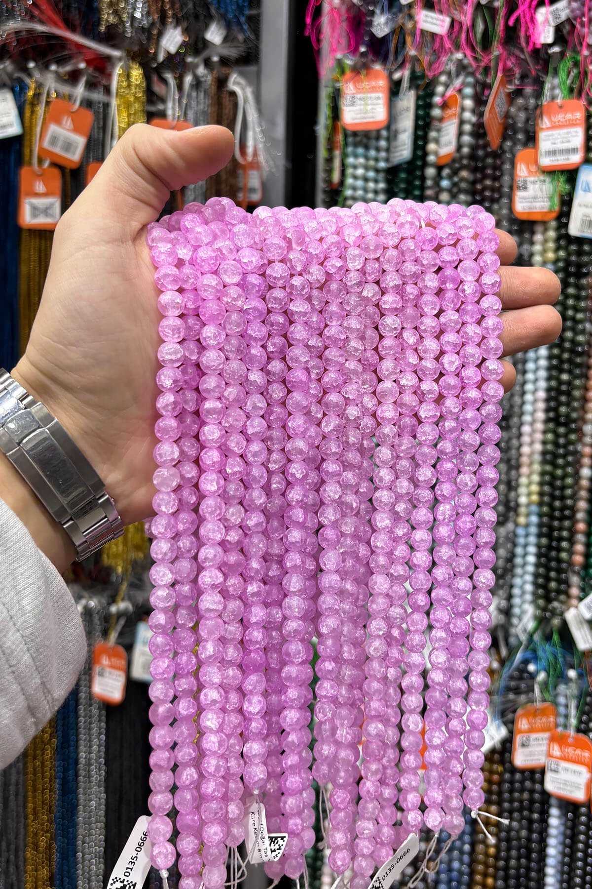 Necef Doğal Taş Mat Pembe Küre Kesim 8mm Dizi [AA]