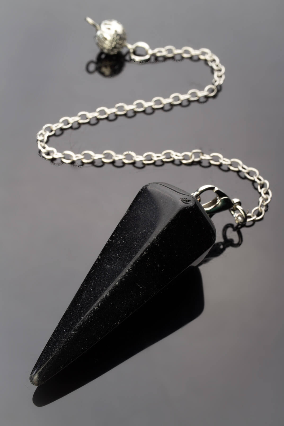 Obsidyen Doğal Taş 18x42mm Pandül Sarkaç