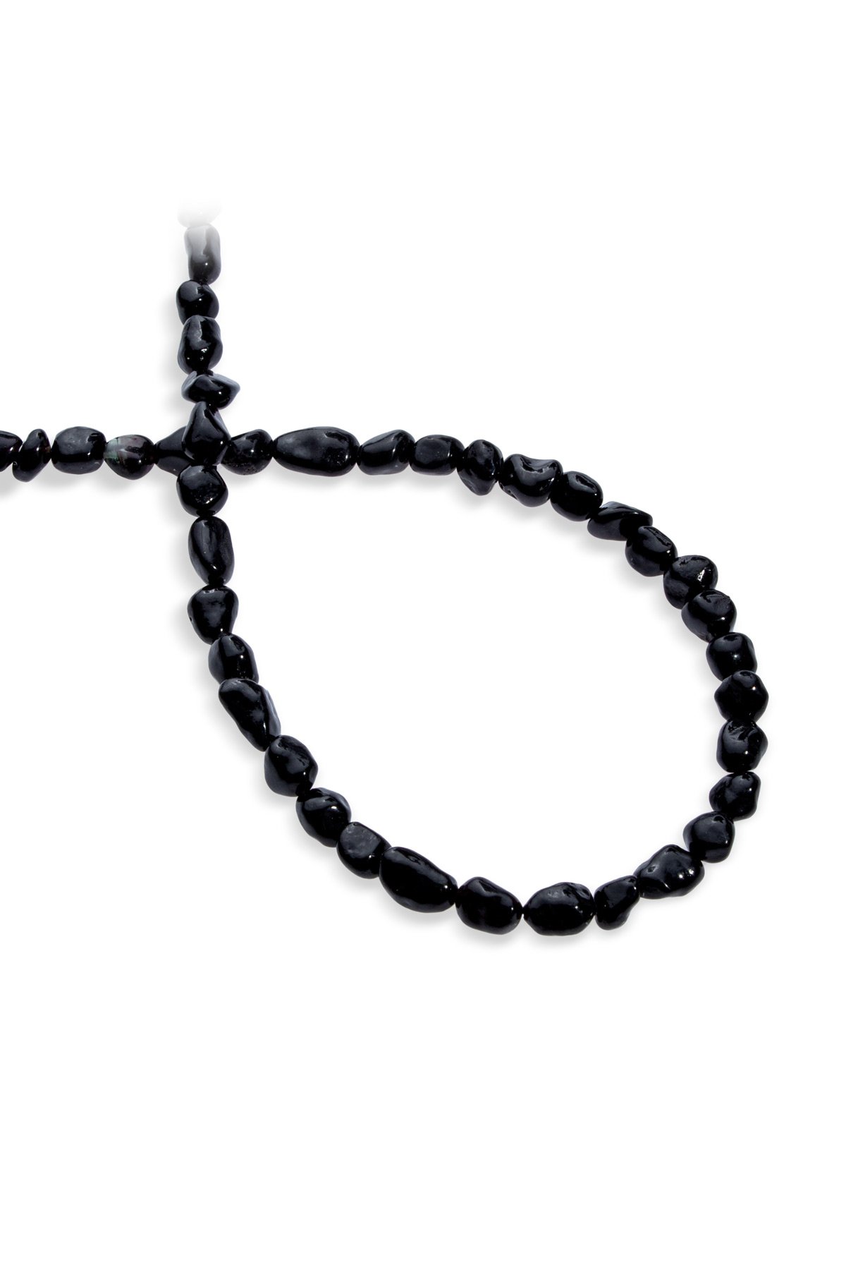 Obsidyen Doğal Taş Parlak Tımbıl Kesim 4x6mm Dizi