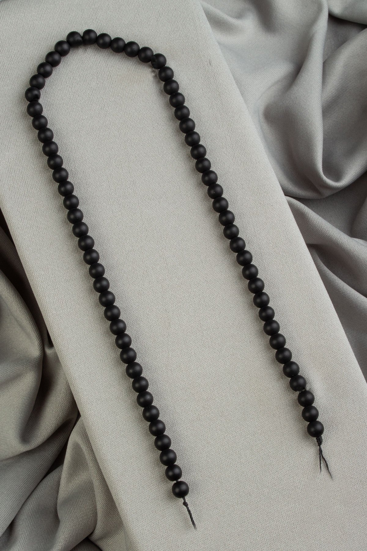 Onyx Natural Stone Matte 6mm String Of Beads