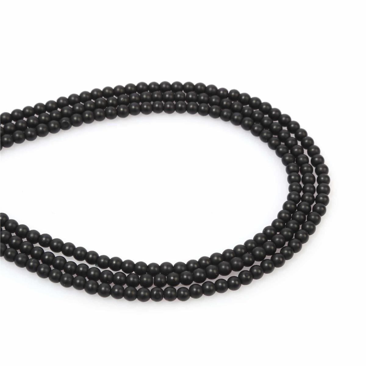 Oniks Taşı Mat Küre Kesim 4mm Dizi [AA]