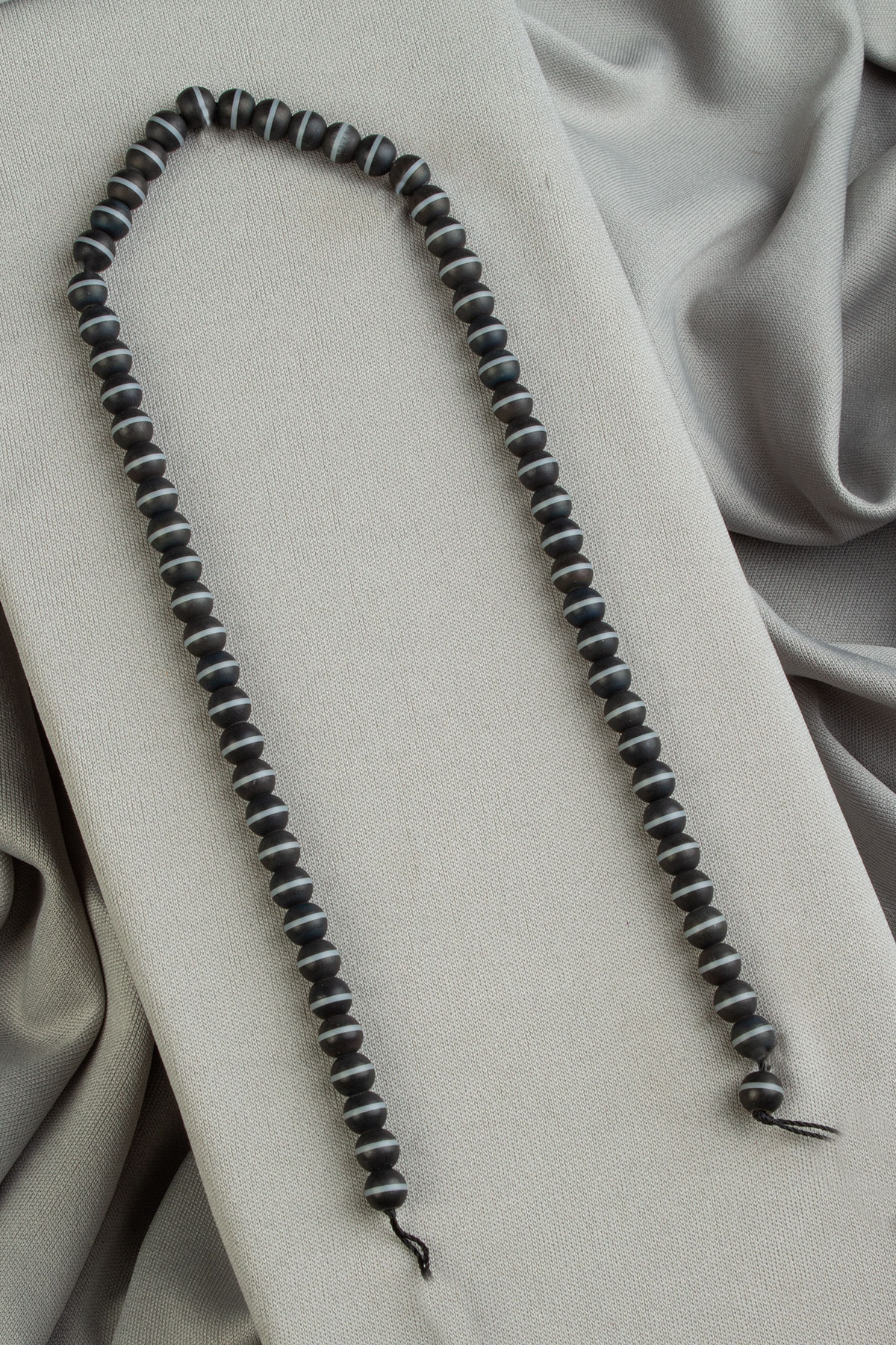 Lazerli Onyx Natural Stone Matte Globe Cut 6mm String Of Beads