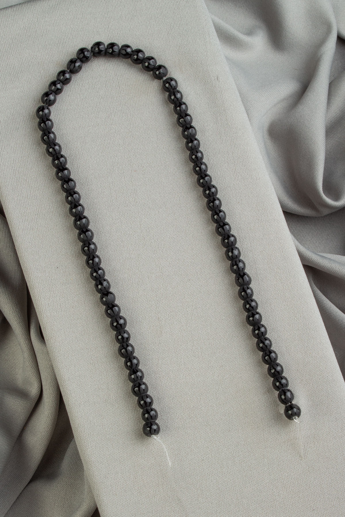 Lazerli Onyx Natural Stone Matte Globe Cut 6mm String Of Beads