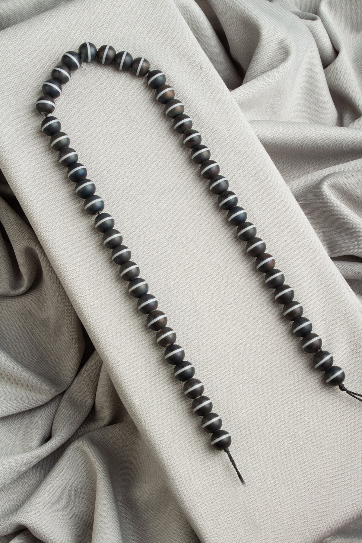 Lazerli Onyx Natural Stone Shiny Globe Cut 8mm String Of Beads