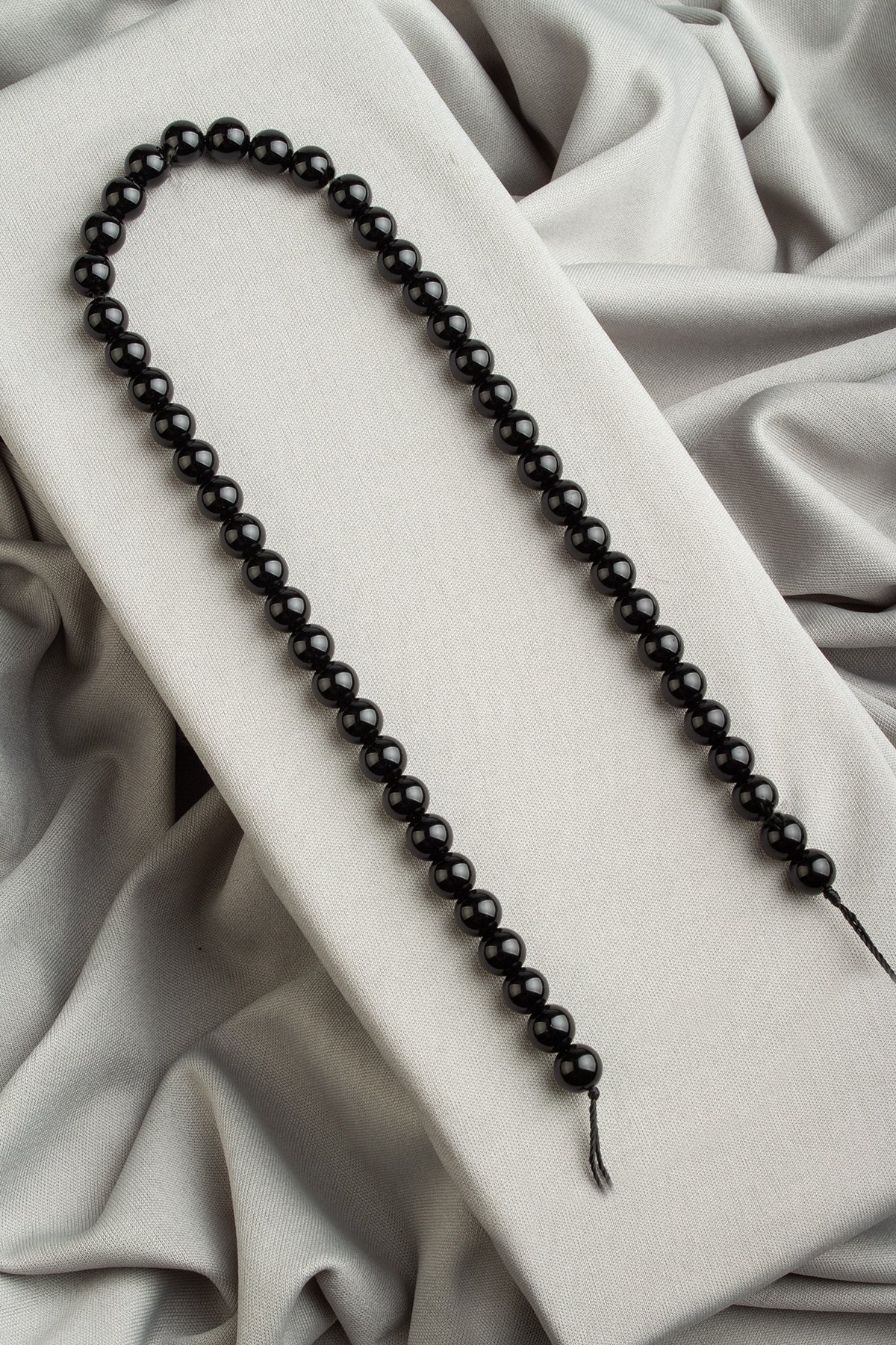 Onyx Natural Stone Globe Cut 8mm String Of Beads